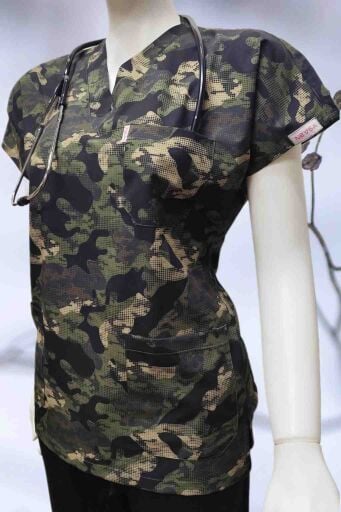 DAİSY V Yaka Desenli Uniformalar